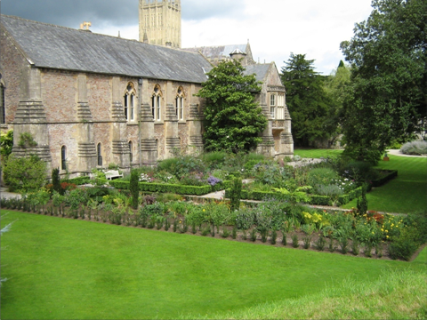 The Phelps Garden and the new hot border. Copyright James Cross.